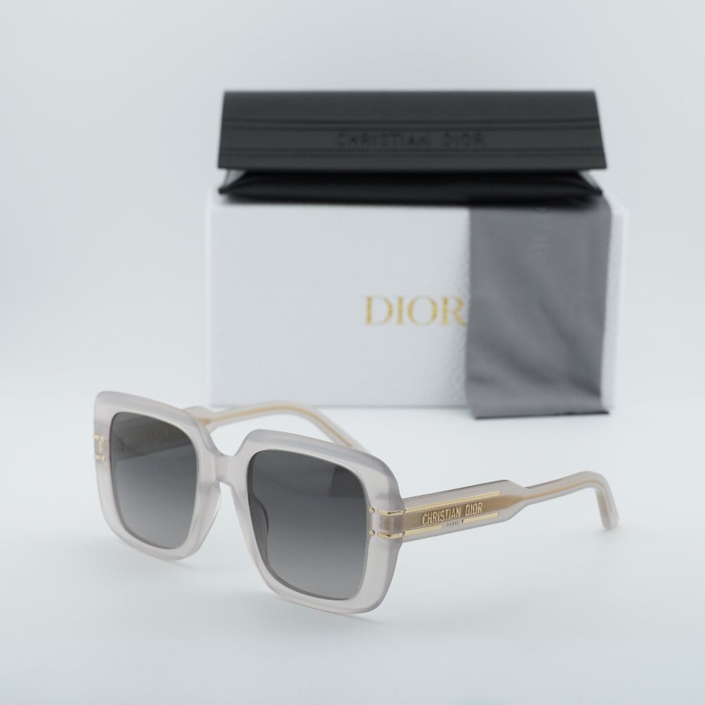 Dior DIORSIGNATURE S11F 78A1 Square Sunglasses - Brown/Grey